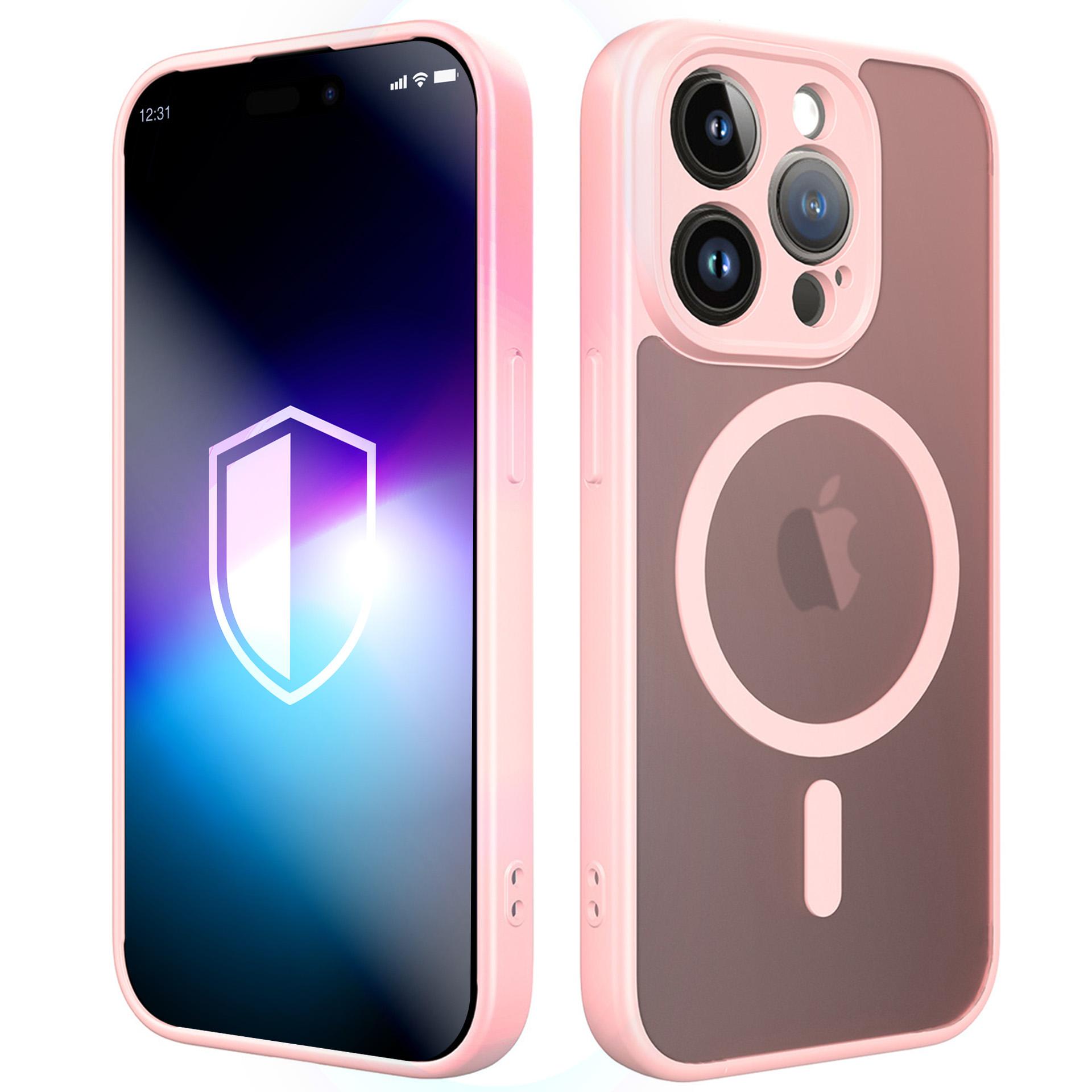 3mk Misty MagCase dėklas iPhone 14 Pro - rožinis