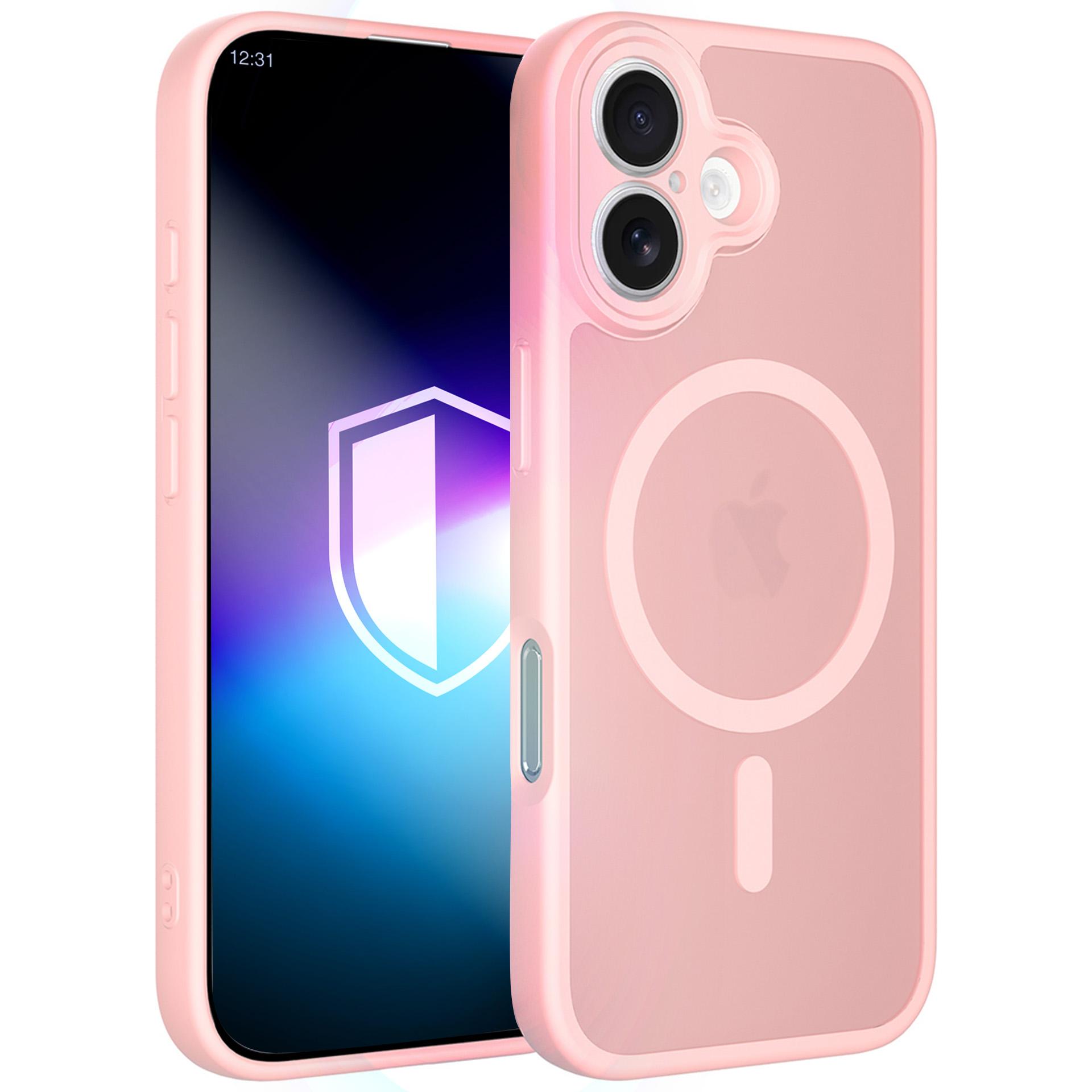 3mk Misty MagCase dėklas iPhone 16 - rožinis