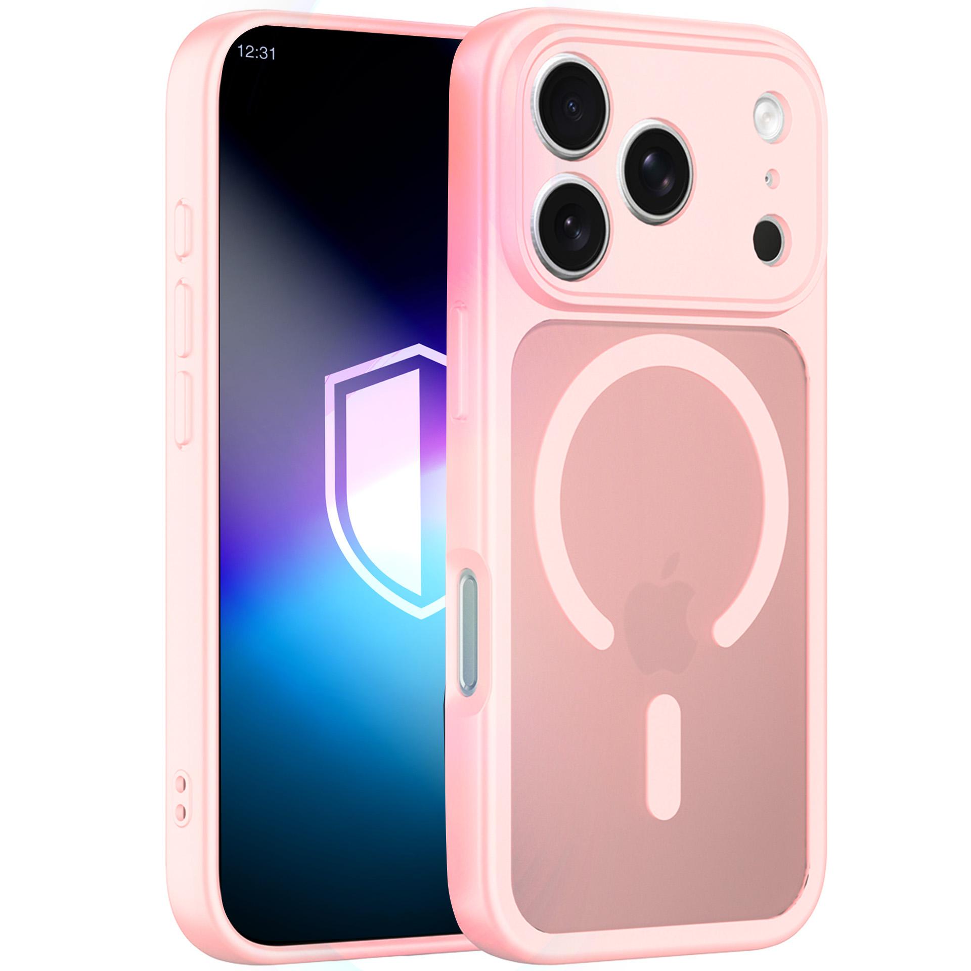 3mk Misty MagCase dėklas iPhone 17 Pro - rožinis