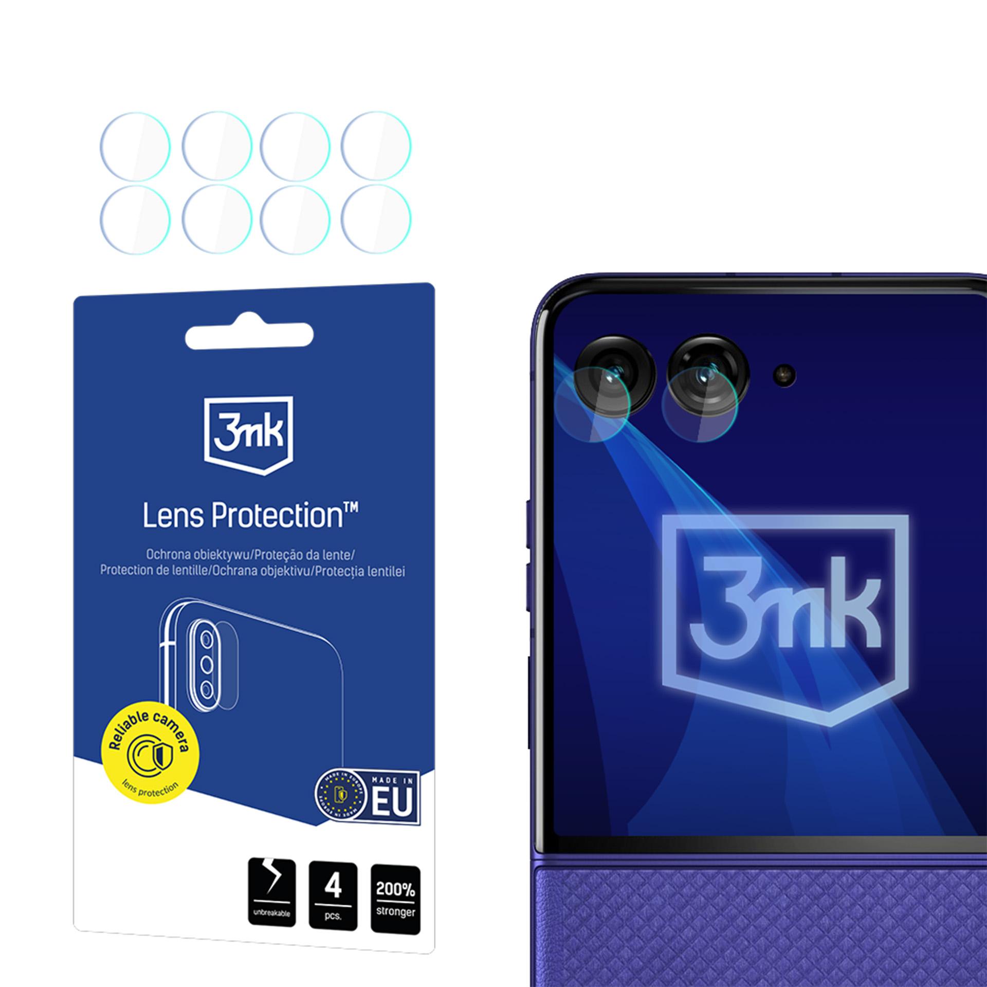 3mk Lens Protection™ hibridinis kameros objektyvo stikliukas Motorola Razr 70