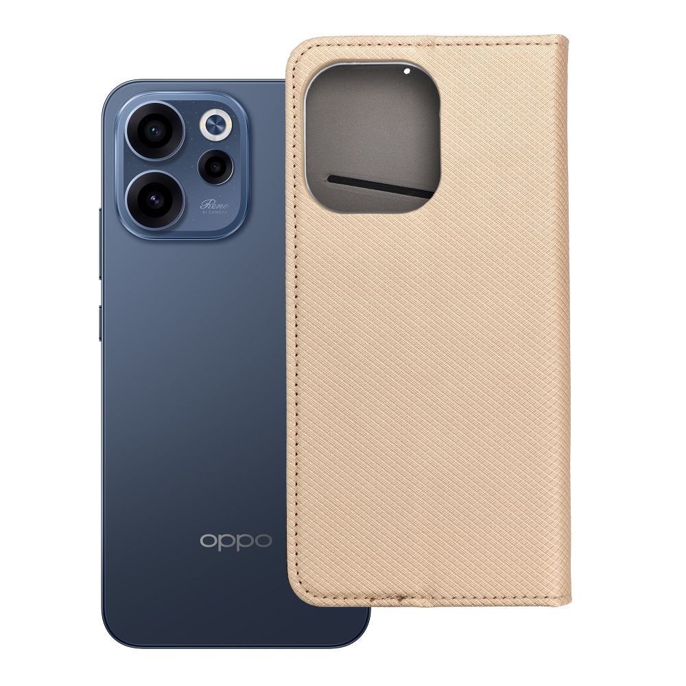 Flip case for Oppo Reno 15F Smart Case Book gold