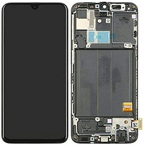 LCD screen Samsung A405 A40 2019 with touch screen and frame black original (used Grade B)