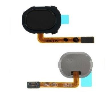 Lanksčioji jungtis Samsung A405 A40 2019 su juodu pirštų atspaudų jutikliu (fingerprint) originalus (used Grade A)