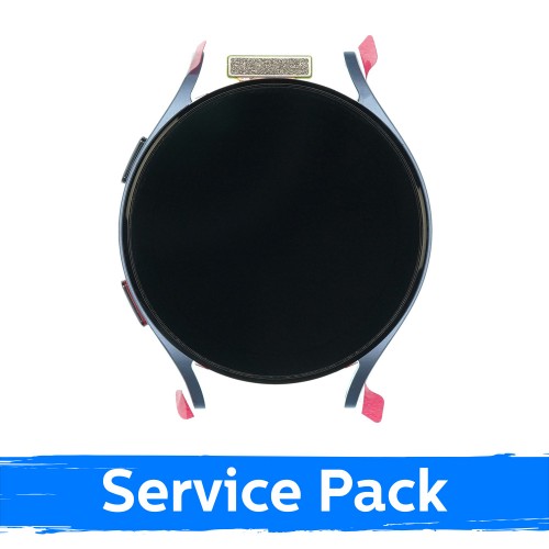Ekranas skirtas Samsung R915 Watch 5 44mm su rėmeliu / Silver / (Service Pack)