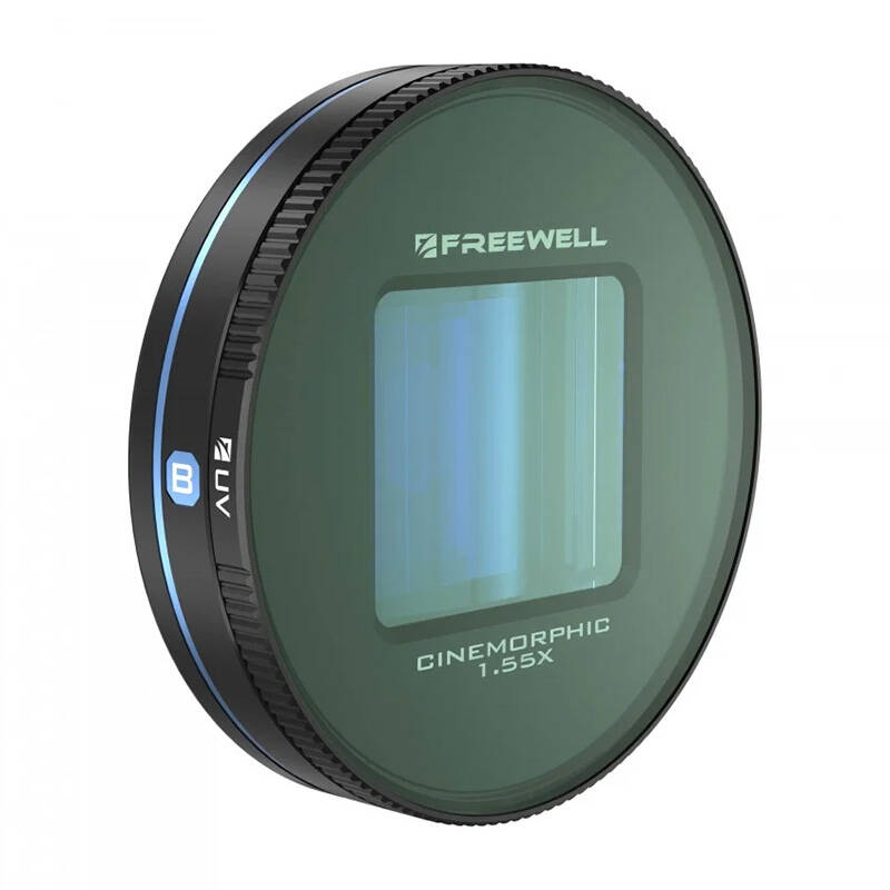 Mėlynas anamorfinis objektyvas 1.55x Freewell Galaxy ir Sherp