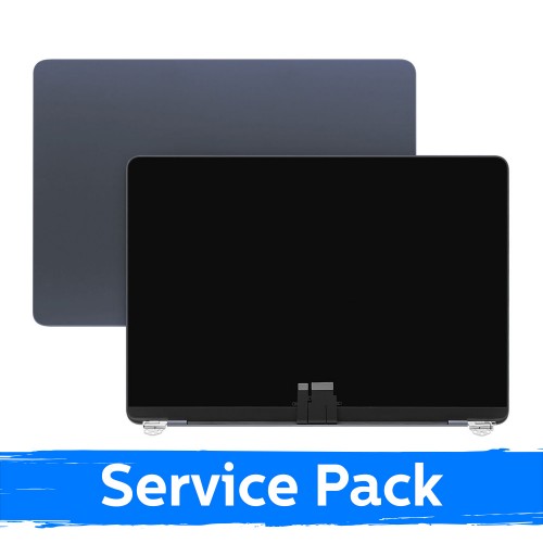 LCD Display Compatible With (Full Housing) MacBook Air M3 13 (A3113) 2024 / Black / (Service Pack)