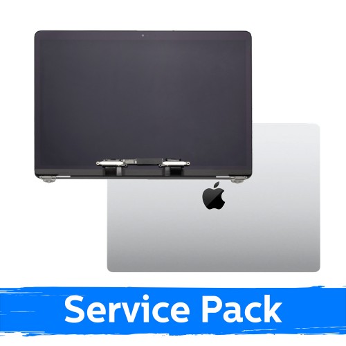 LCD Display Compatible With (Full Housing) MacBook Pro M2 13 (A2338) 2022 / Silver / (Service Pack)