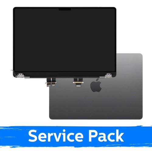 LCD Display Compatible With (Full Housing) MacBook Pro M3 14 (A2918) 2023 / Space Gray / (Service Pack)