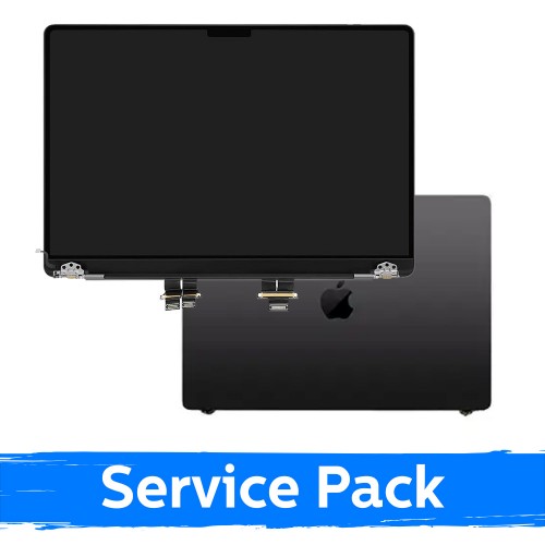LCD Display Compatible With (Full Housing) MacBook Pro M3 Pro 14 (A2992) 2023 / Black / (Service Pack)