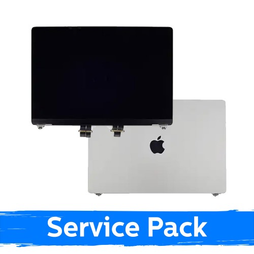 LCD Display Compatible With (Full Housing) MacBook Pro M3 Pro 16 (A2991) 2023 / Silver / (Service Pack)