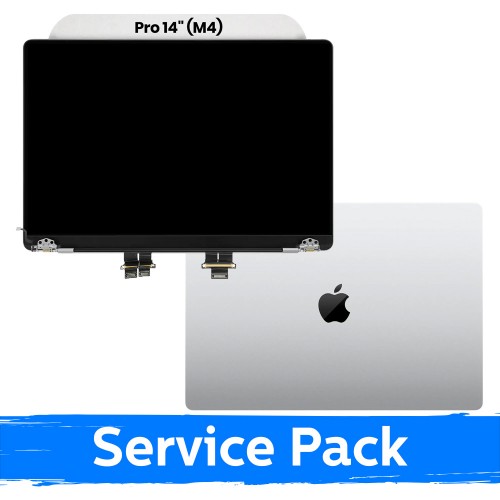 LCD Display Compatible With (Full Housing) MacBook Pro M4 Pro 14 (A3401) 2025 / Silver / (Service Pack)