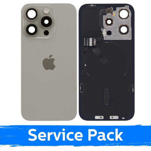 Galinis dangtelis skirtas Apple iPhone 15 Pro / Natural Titanium / (Service Pack)