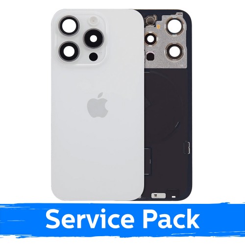 Galinis dangtelis skirtas Apple iPhone 15 Pro / White Titanium / (Service Pack)