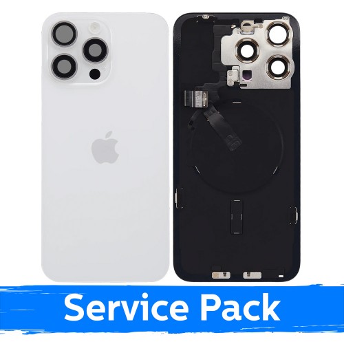 Galinis dangtelis skirtas Apple iPhone 15 Pro Max / White Titanium / (Service Pack)