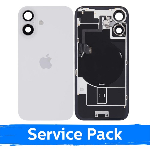Galinis dangtelis skirtas Apple iPhone 16 / White / (Service Pack)