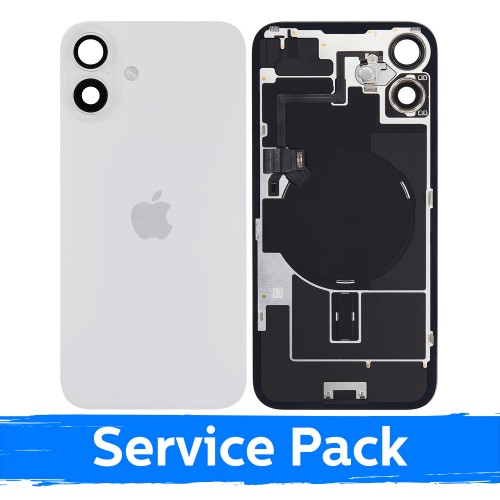 Galinis dangtelis skirtas Apple iPhone 16 Plus / White / (Service Pack)