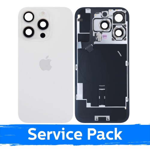 Galinis dangtelis skirtas Apple iPhone 16 Pro / White Titanium / (Service Pack)
