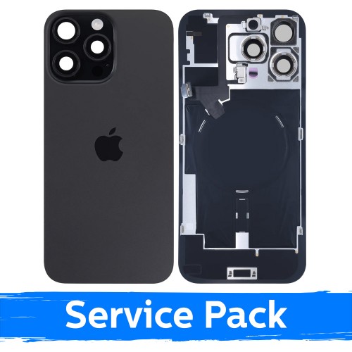 Galinis dangtelis skirtas Apple iPhone 16 Pro Max / Black Titanium / (Service Pack)
