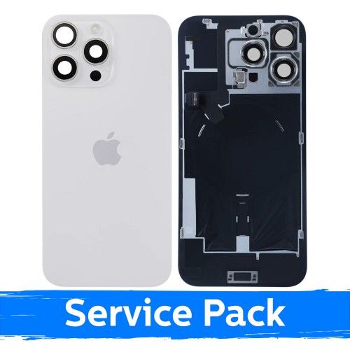 Galinis dangtelis skirtas Apple iPhone 16 Pro Max / White Titanium / (Service Pack)