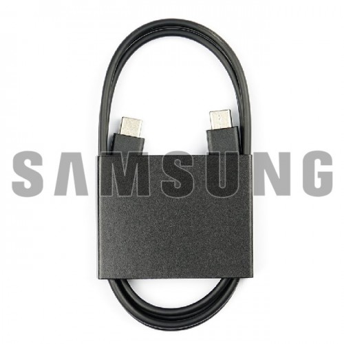 USB kabelis Samsung EP-DN980BBE juodas 100 cm "Type-C/Type-C" 25W / 100% originalus /