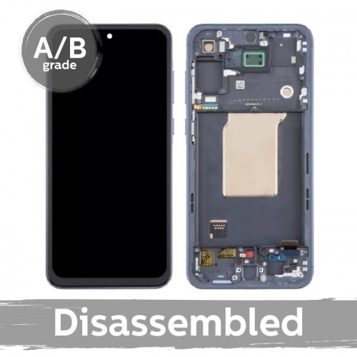 Ekranas skirtas Samsung A556 A55 5G su rėmeliu / Lilac / (9.5/10 naudotas)