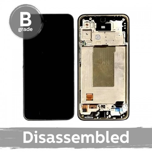 LCD Display Compatible Samsung A366 A36 5G with Frame / Lime / (9/10 disassembled)