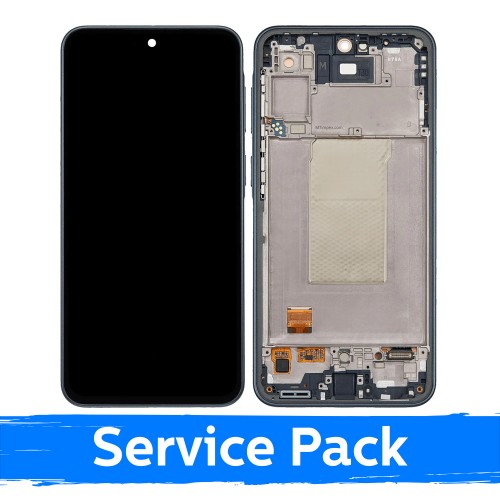 Ekranas skirtas Samsung A376 A37 5G su rėmeliu / Charkoal / (Service Pack)