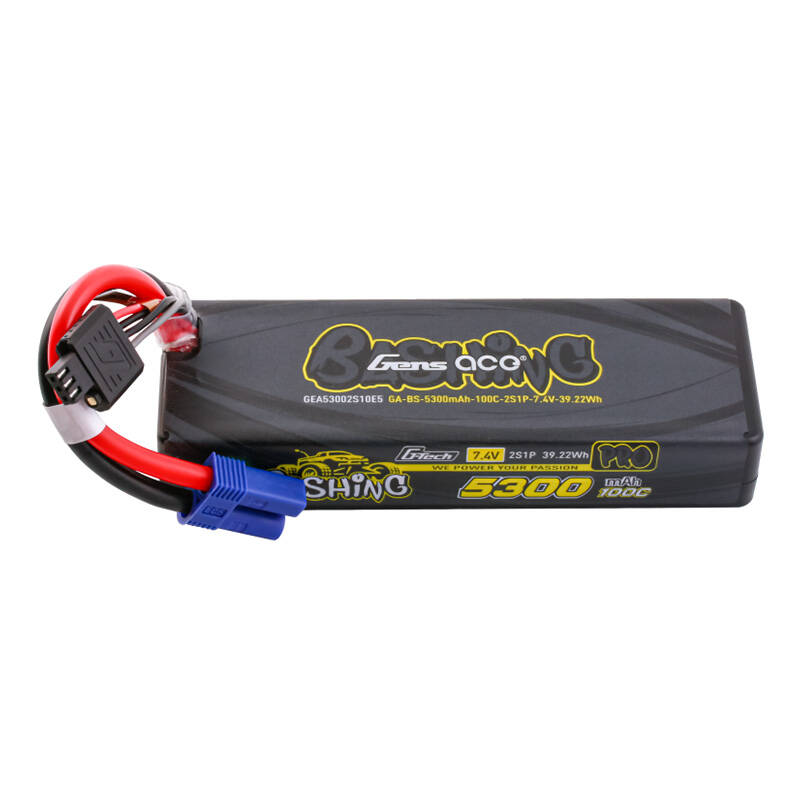 „Gens Ace“ G-Tech 5300 mAh, 7,4 V, 100C, 2S1P LiPo su EC5 jungtimi