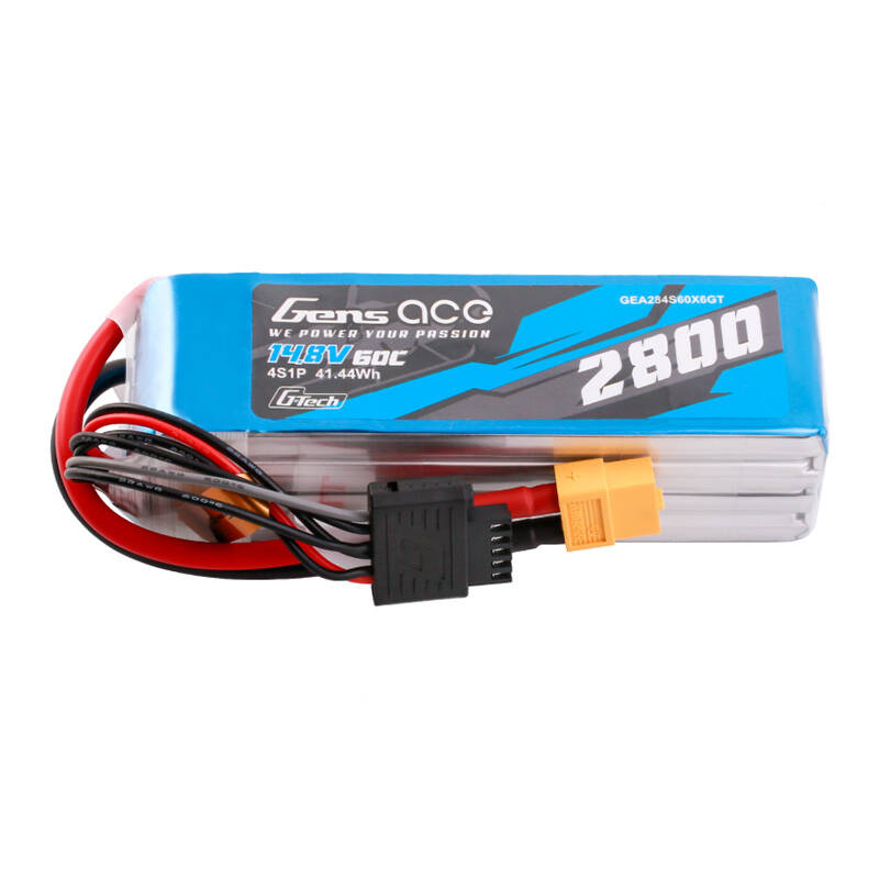 „Gens Ace“ G-Tech Soaring 2800 mAh, 14,8 V, 60C, 4S1P LiPo, XT60