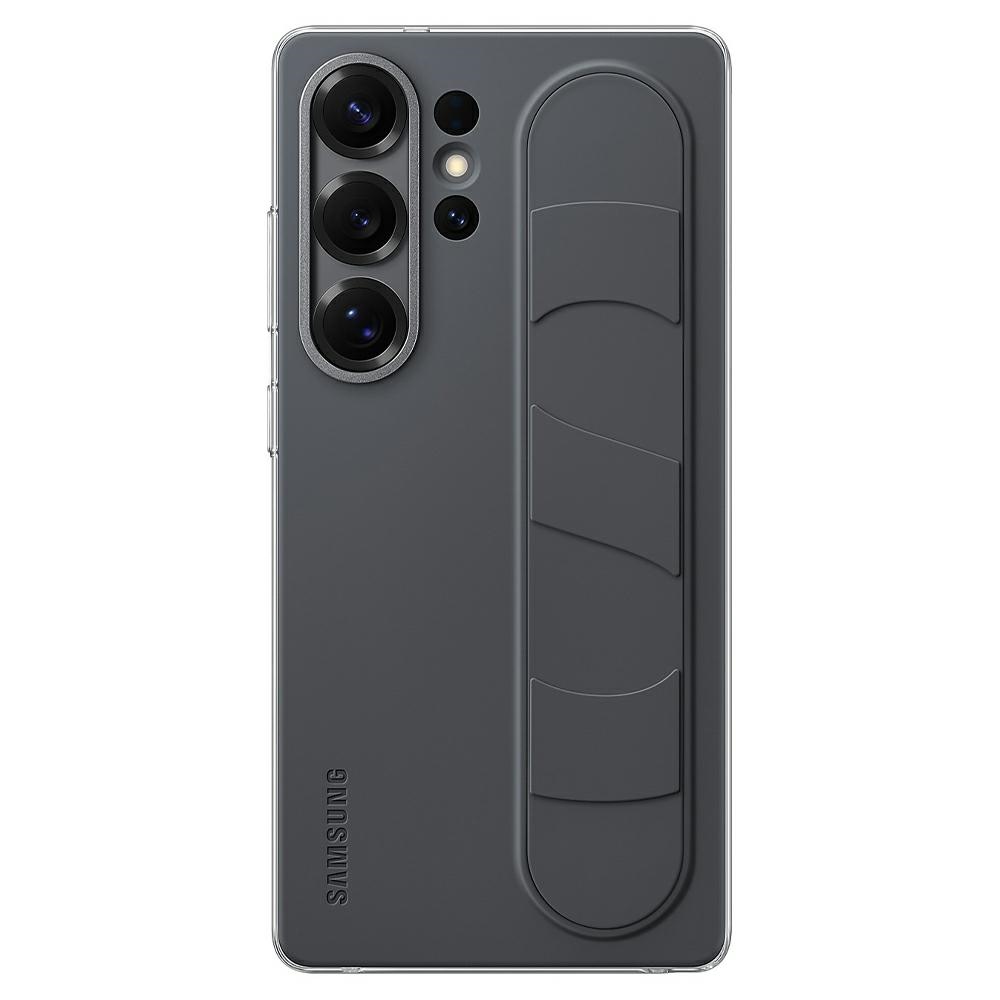 Samsung stovimas dėklas EF-GS938CBEGWW silikoninis dėklas su laikikliu / stovu Samsung Galaxy S25 Ultra - juodas