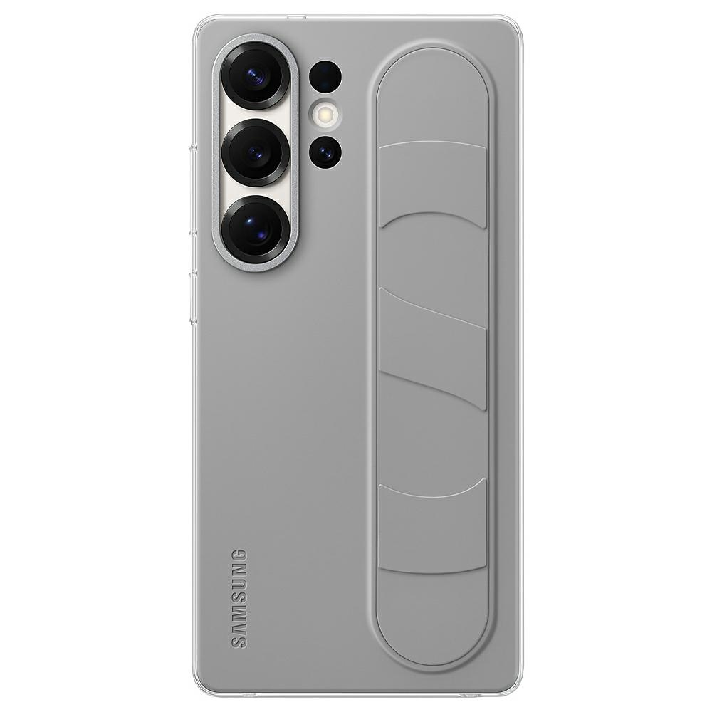 Samsung stovimas dėklas telefonui Samsung Galaxy S25+ pilkas