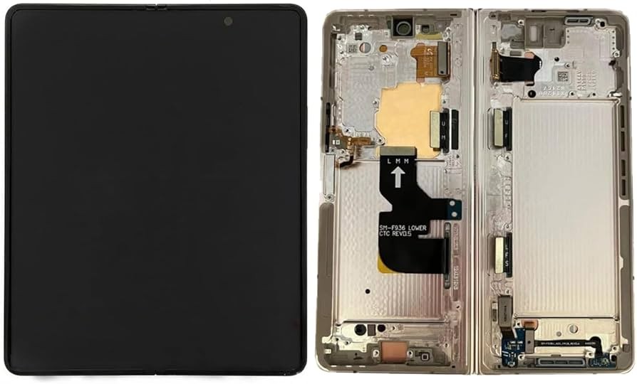 LCD ekranas Samsung F936 Z Fold4 5G su jutikliniu ekranu (vidinis) Beige originalus (naudotas Grade B)