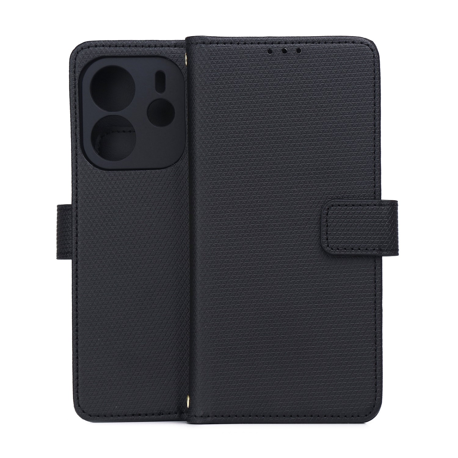 Smart Triangle dėklas Xiaomi Redmi Note 14 4G (Global) (164.84 x 78.15 x 8.16 mm) juodas