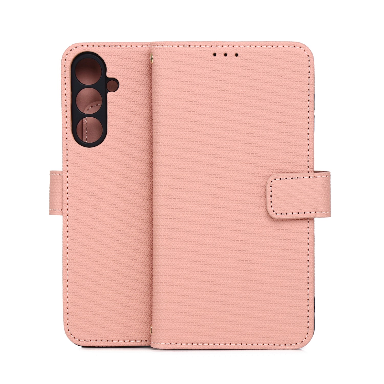Smart Triangle dėklas Samsung Galaxy A16 4G / A16 5G / M16 5G juodas rožinis