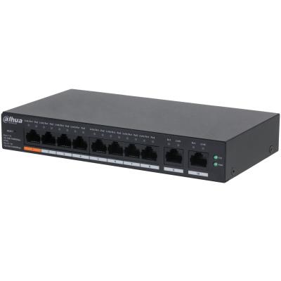 Komutatorius Dahua CS4010-8GT-60 Valdomas L2 Stalinis/montuojamas ant sienos 10xRJ-45 prievadai Gigabit Ethernet (10/100/1000) PoE 8xPoE prievadai