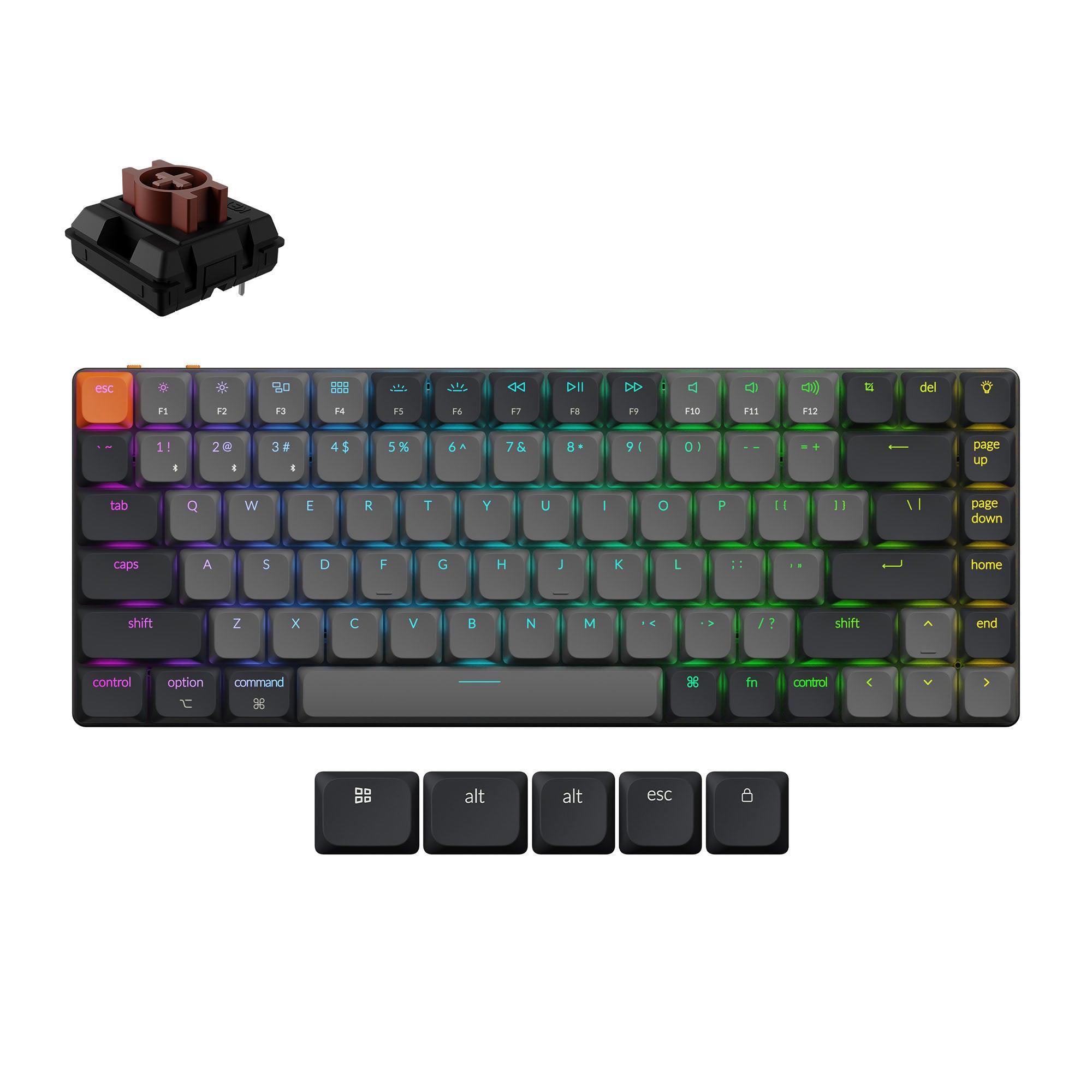 Klaviatūra Keychron WRL K3 RGB/Juoda