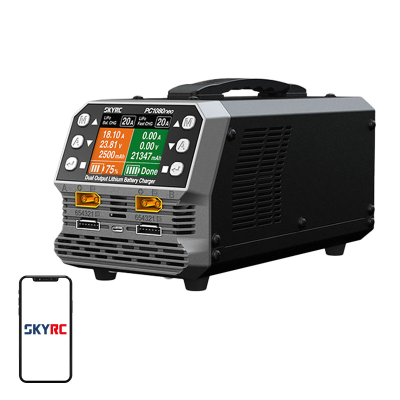 „SkyRC PC1080neo“ dviejų kanalų ličio baterijų įkroviklis