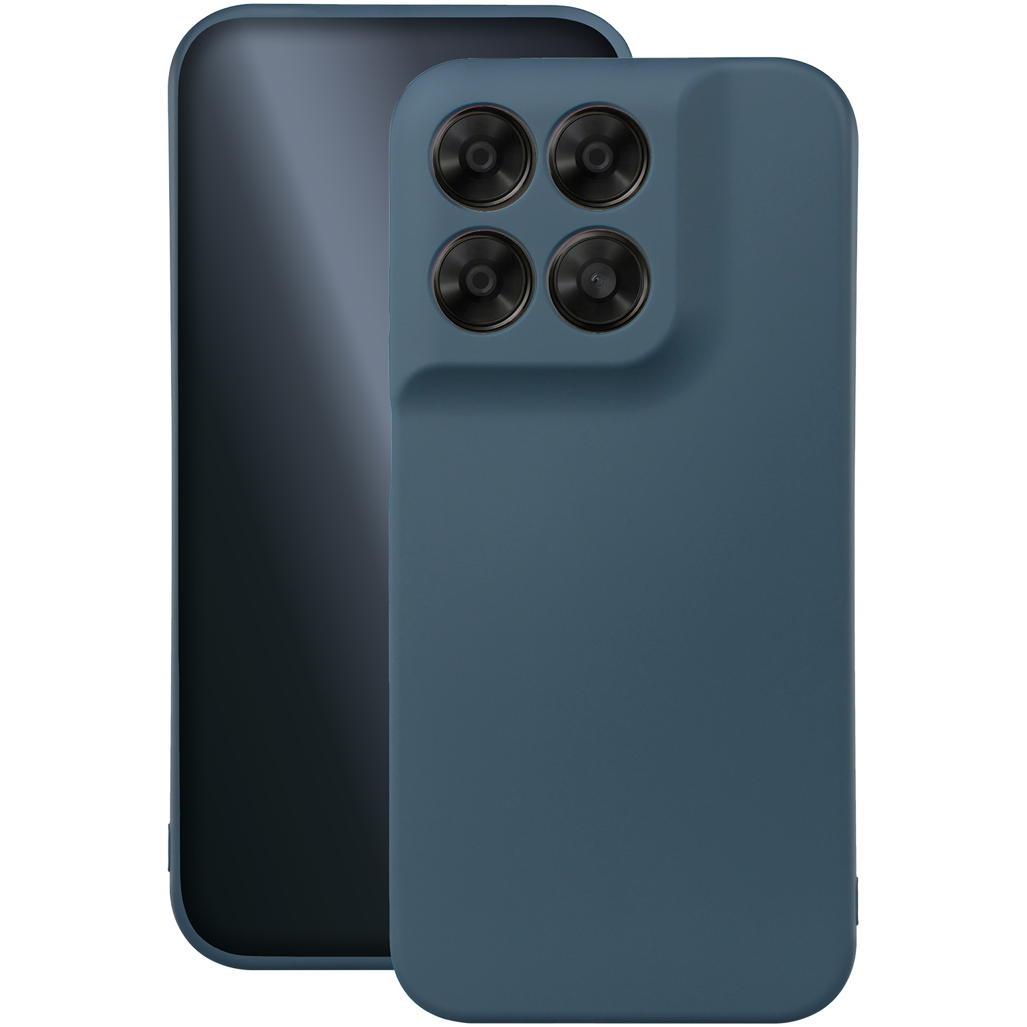 Silikoninis dėklas Motorola Moto G67 5G / G77 5G tamsiai mėlynas