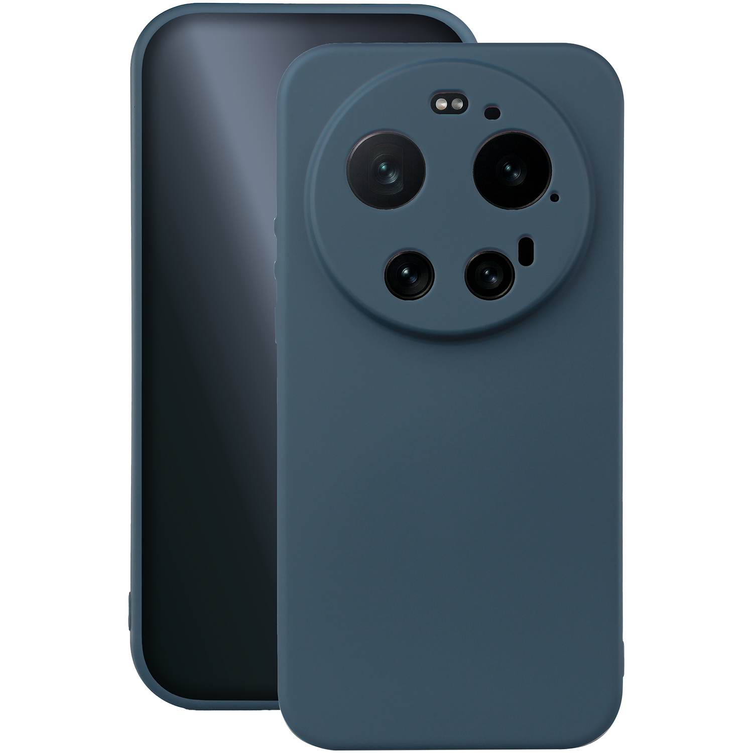 Silikoninis dėklas Xiaomi 17 Ultra tamsiai mėlynas