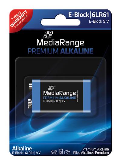 Щелочная батарейка E-Block 9V MediaRange