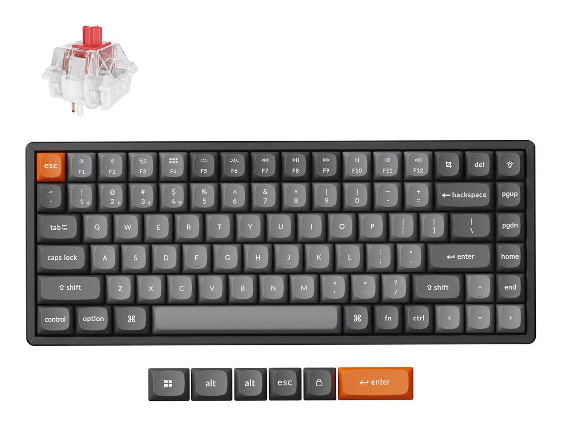 Klaviatūra Keychron WRL K2 Max RGB/Juoda