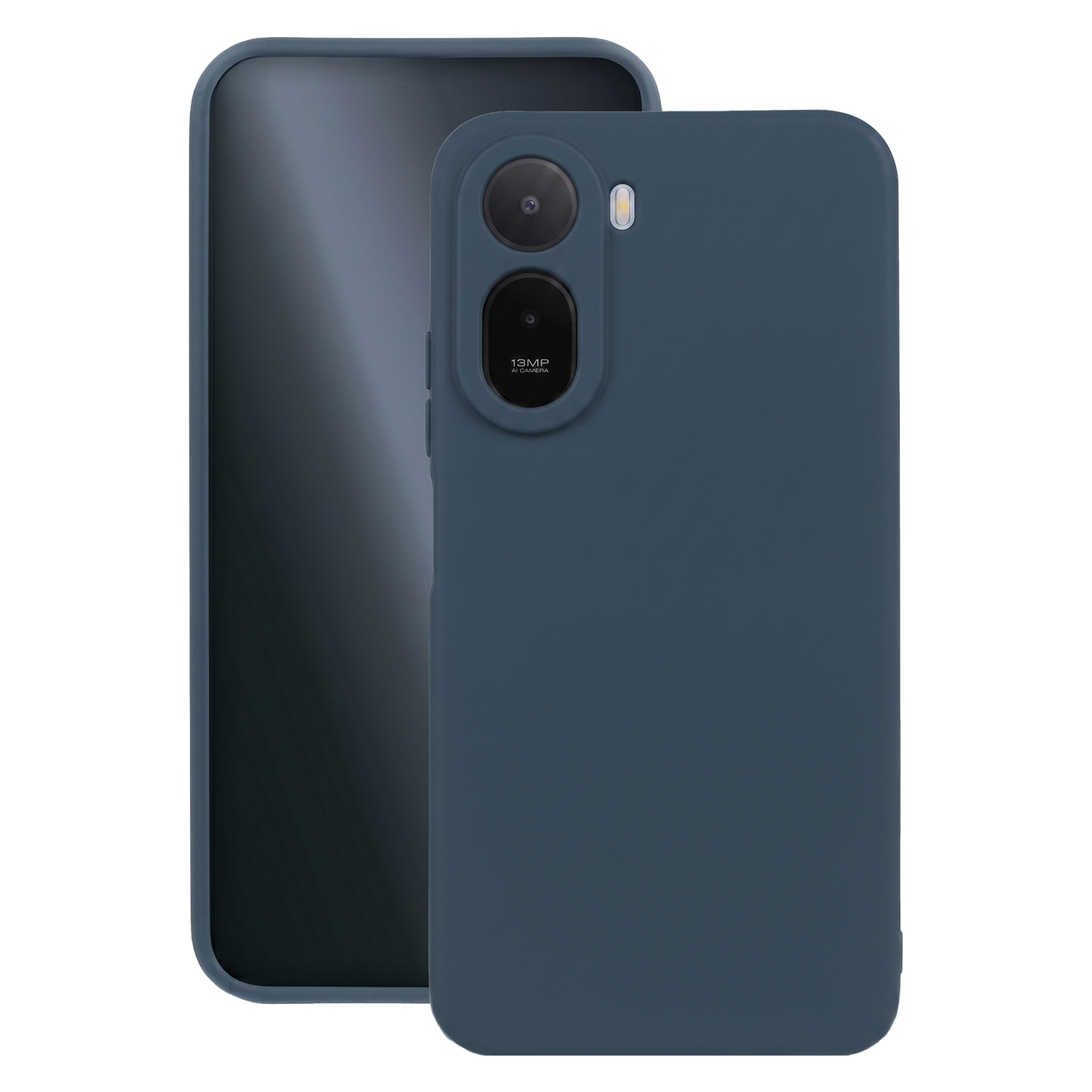Silikoninis dėklas Xiaomi Redmi A7 Pro tamsiai mėlynas