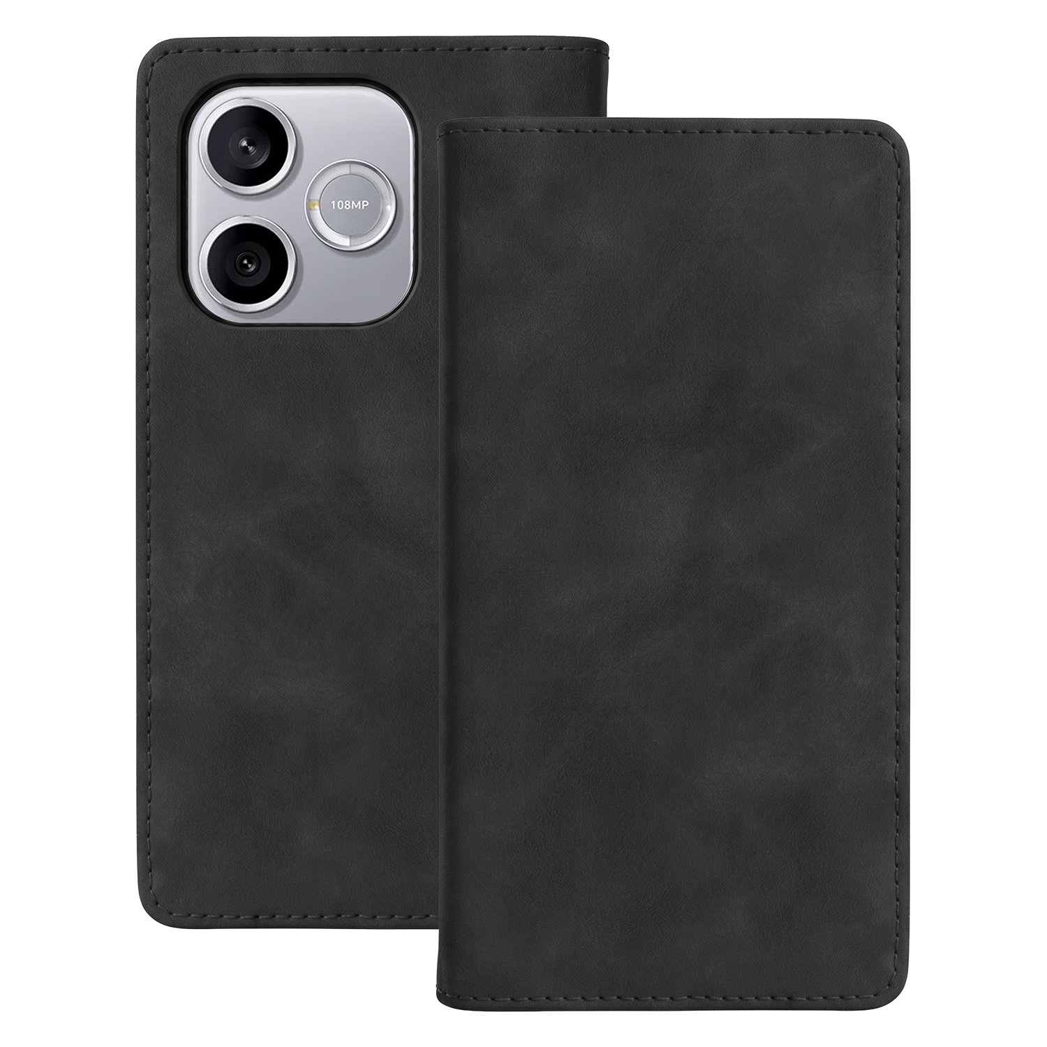 Smart Suede dėklas Honor 600 lite juodas