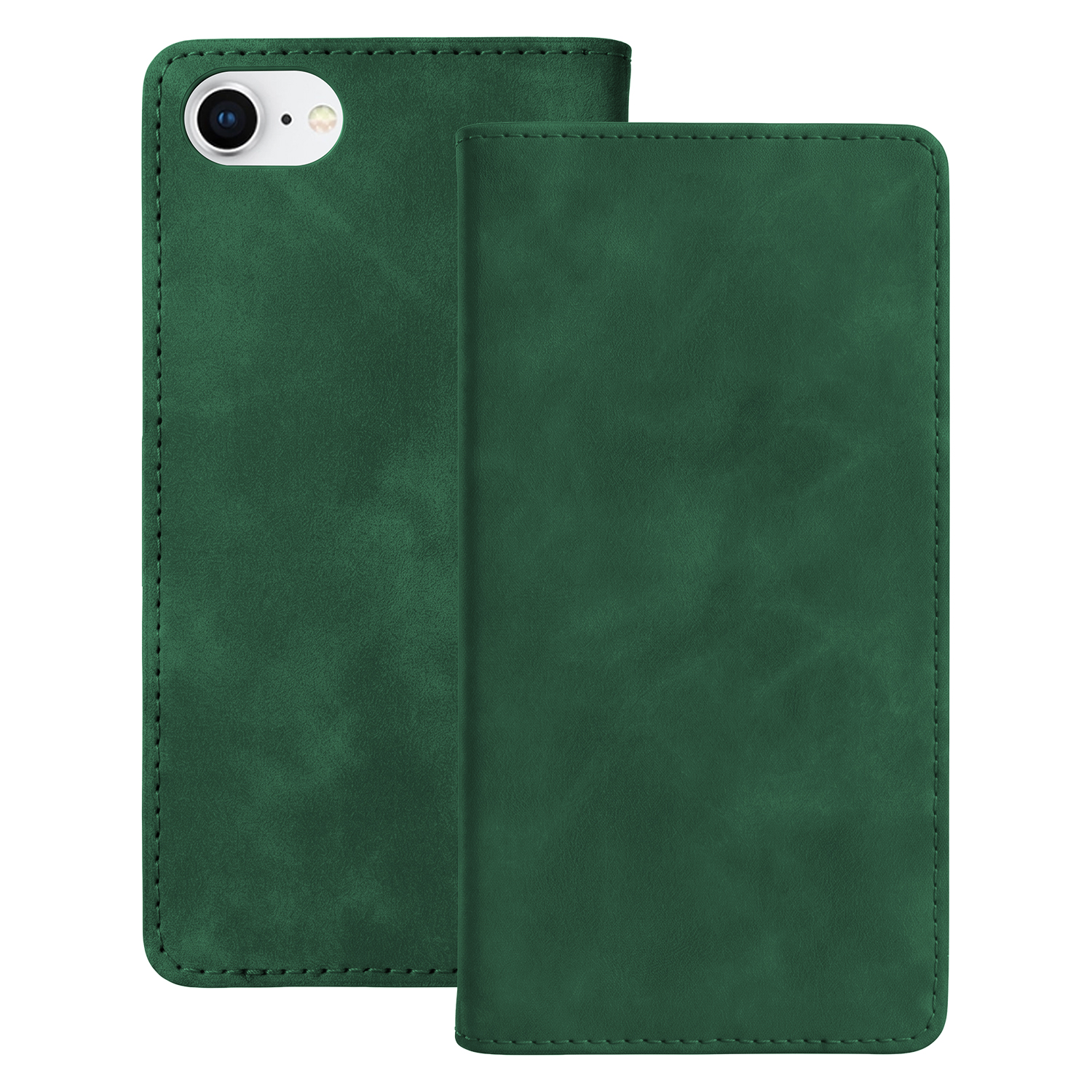 Smart Suede dėklas, skirtas iPhone 12 / 12 Pro 6,1", žalias