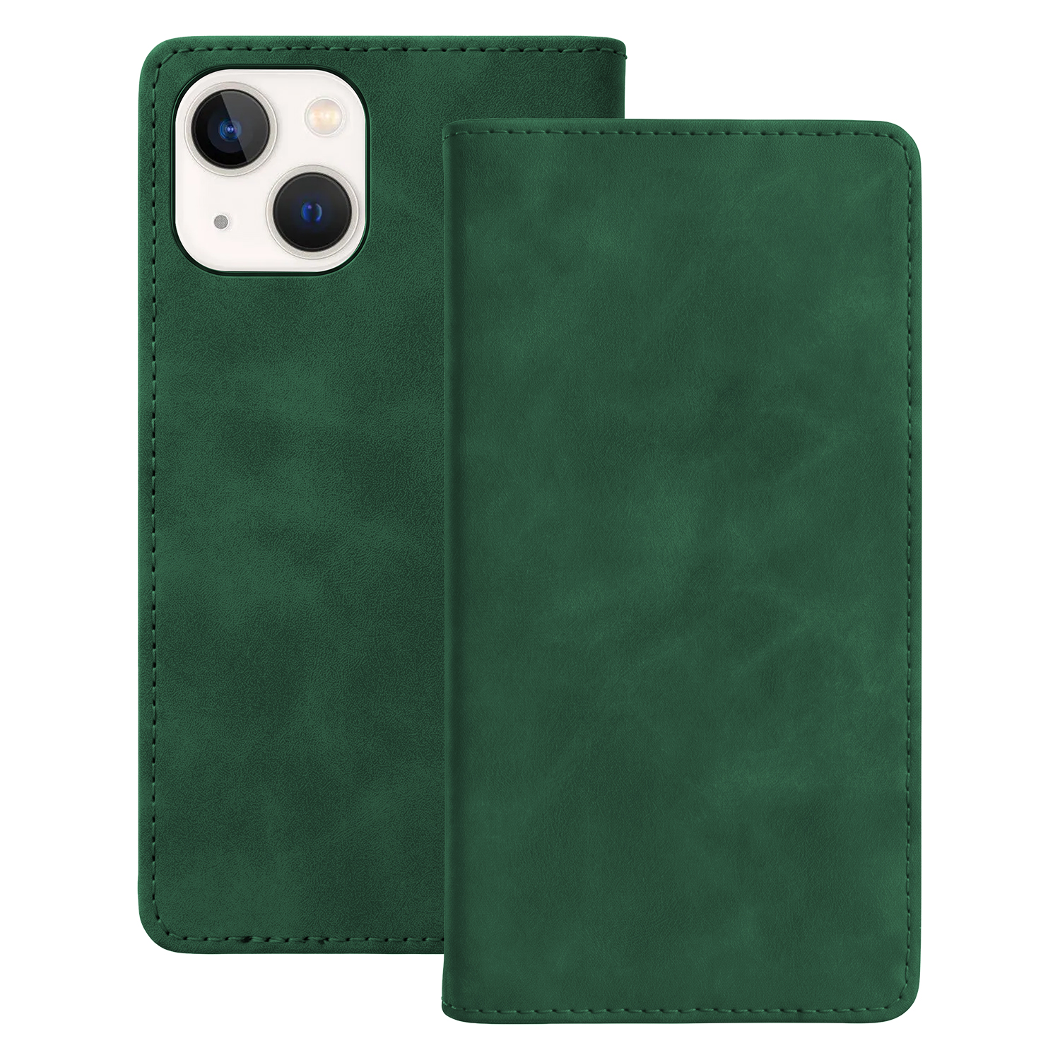 Smart Suede dėklas, skirtas iPhone 14 6,1", žalias