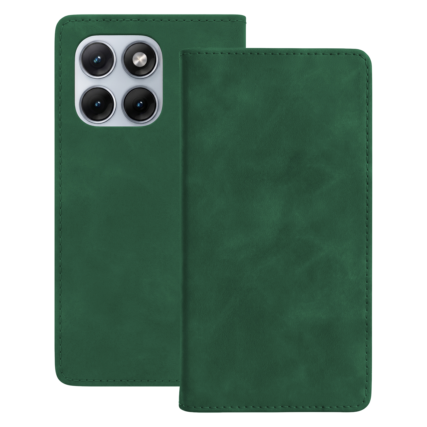 Smart Suede dėklas, skirtas Motorola Edge 70 Fusion, žalias