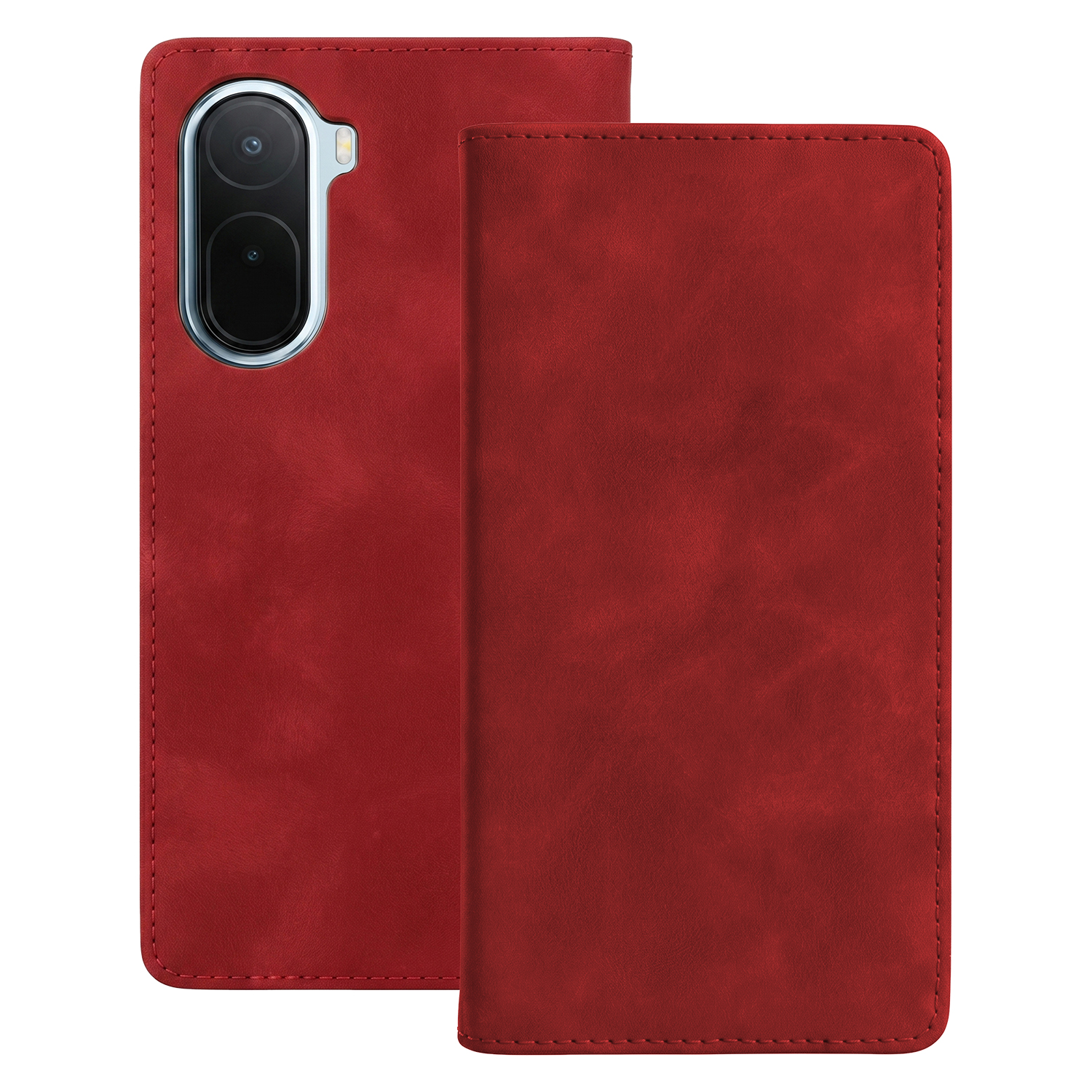 Smart Suede dėklas Xiaomi Redmi A7 Pro raudonas