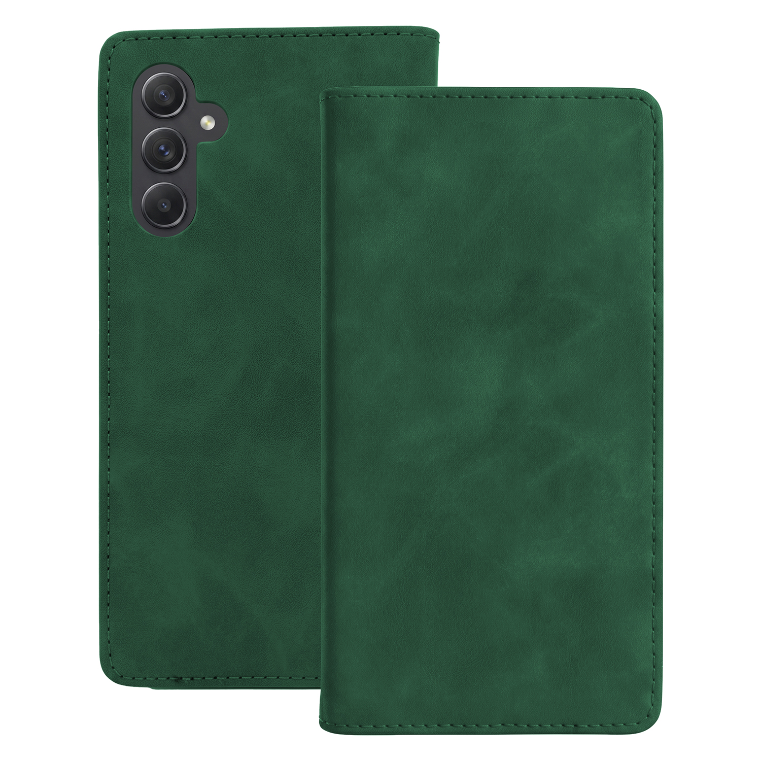 Smart Suede dėklas, skirtas Samsung Galaxy A34, žalias