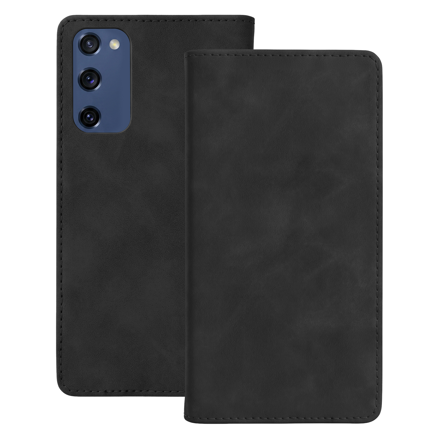 Smart Suede dėklas telefonui Samsung Galaxy S20 FE / S20 Lite / S20 FE 5G juodas