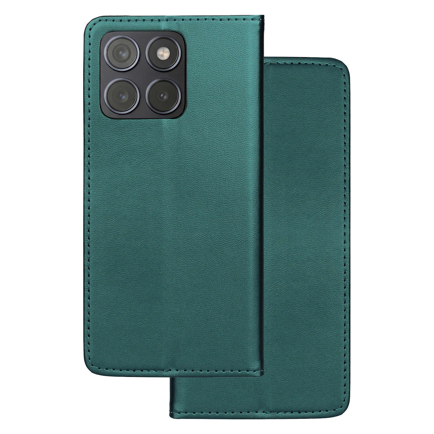 Smart Magnetic dėklas skirtas Motorola Edge 70 Fusion tamsiai žalias